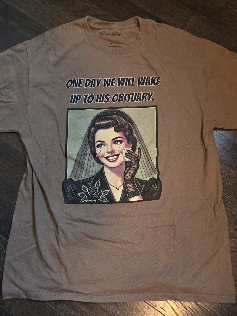 Lot of 3 - Graphic Tees - "Girls..." Medusa, Cat Shirt, Vtg Obituary - SZ Med - Picture 2 of 8
